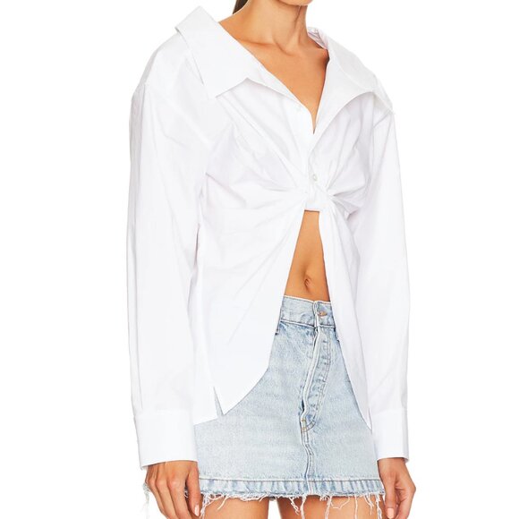 Alexander Wang Butterfly Pull Up Button Down Shirt | Sold out everywhere - Picture 2 of 4